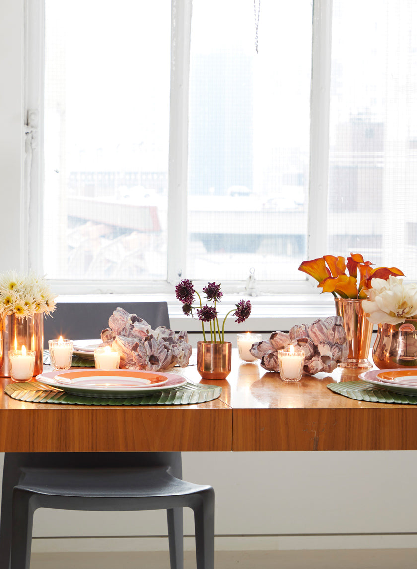 2.75in Tall Copper Plated Round Pot, Mini Decor Jamali-garden