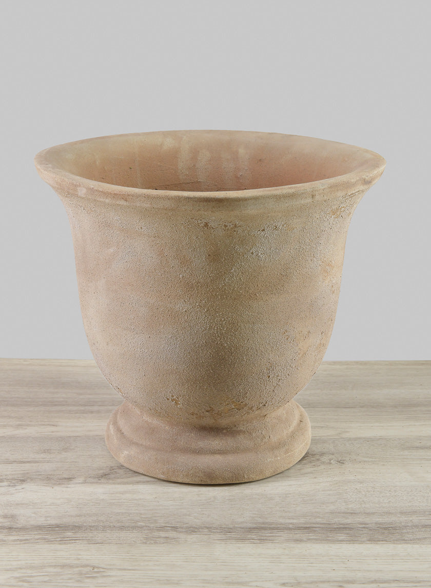 Petra Aged Clay Urns Decor Jamali-garden Beige 9in Tall EACH