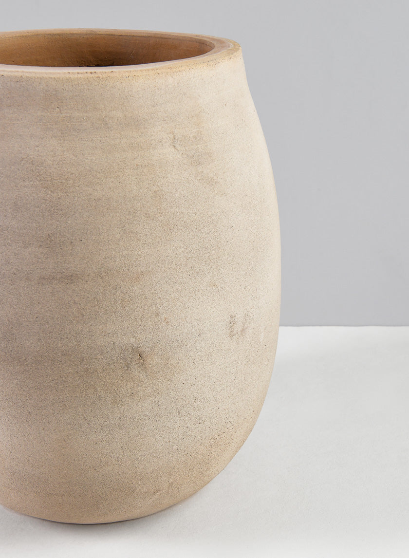 9in Tall Petra Aged Terracotta Jar Planter Decor Jamali-garden