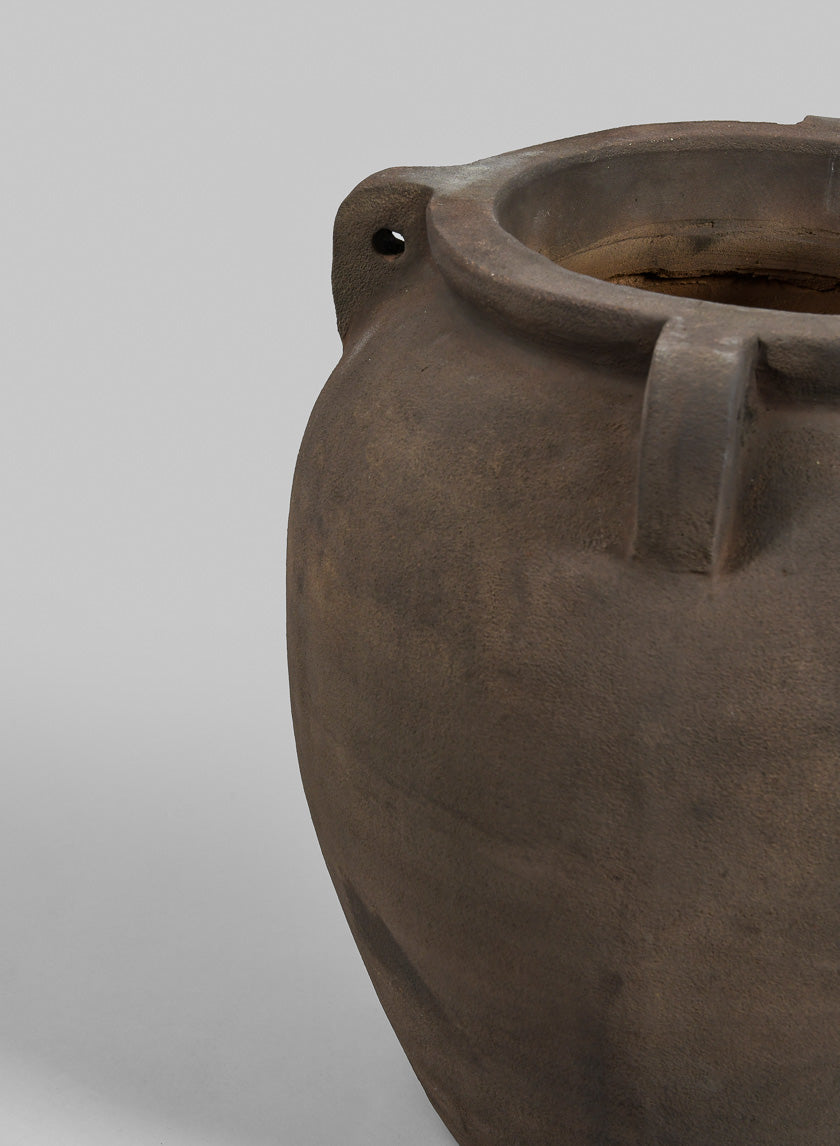 Petra Aged Black Amphora Vase Decor Jamali-garden