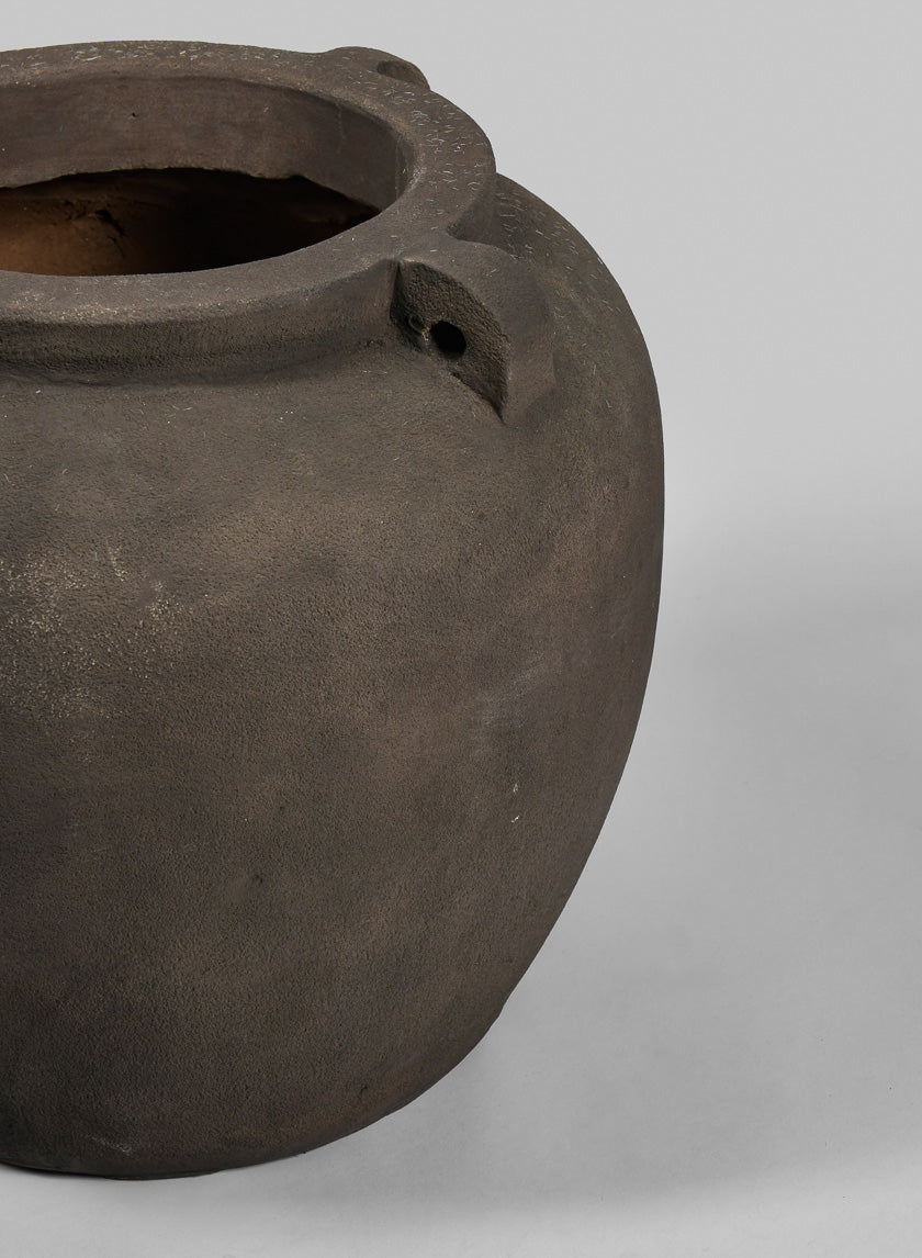 Petra Aged Black Amphora Vase Decor Jamali-garden