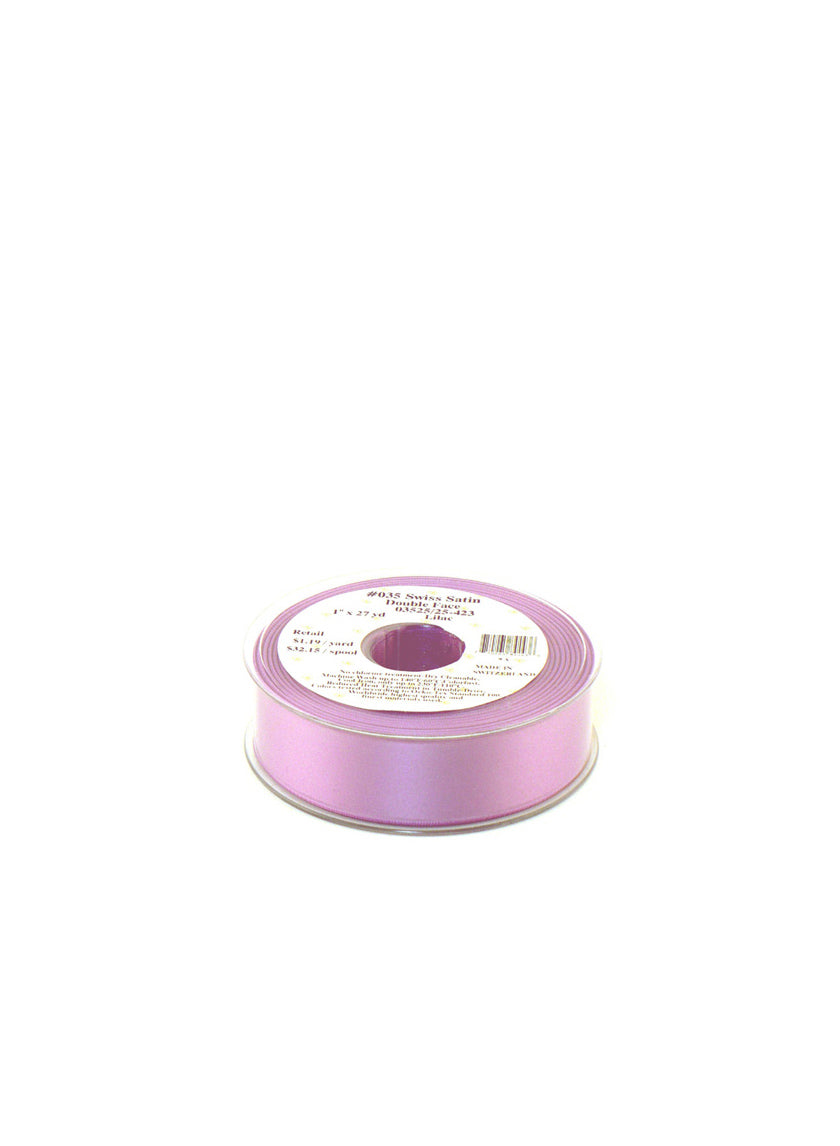 1in Lilac Swiss Satin Ribbon Decor Jamali-garden