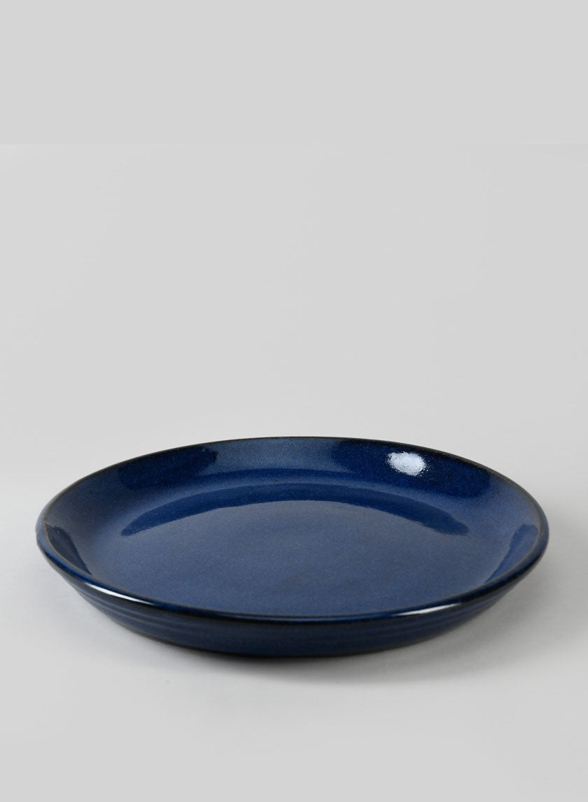 Falling Blue Ceramic Saucers Decor Jamali-garden
