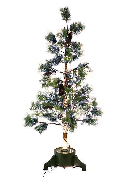 4ft Tall Fiber Optic Pine Needle Christmas Tree Decor Jamali-garden
