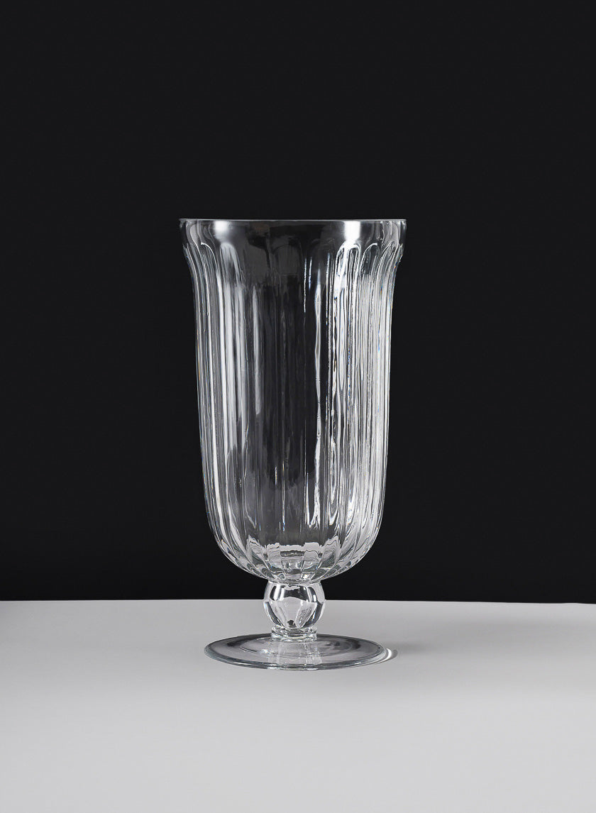 Versailles Pleated Glass Urn Decor Jamali-garden