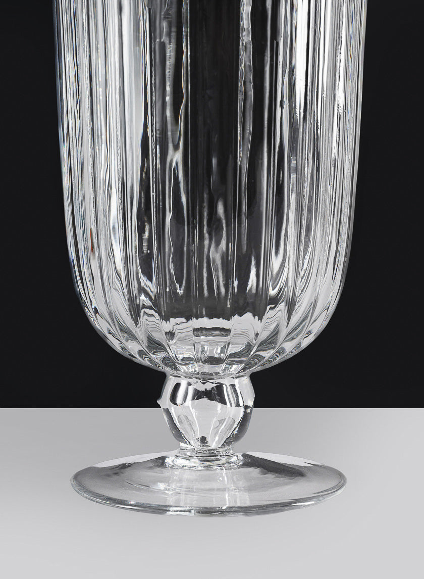 Versailles Pleated Glass Urn Decor Jamali-garden