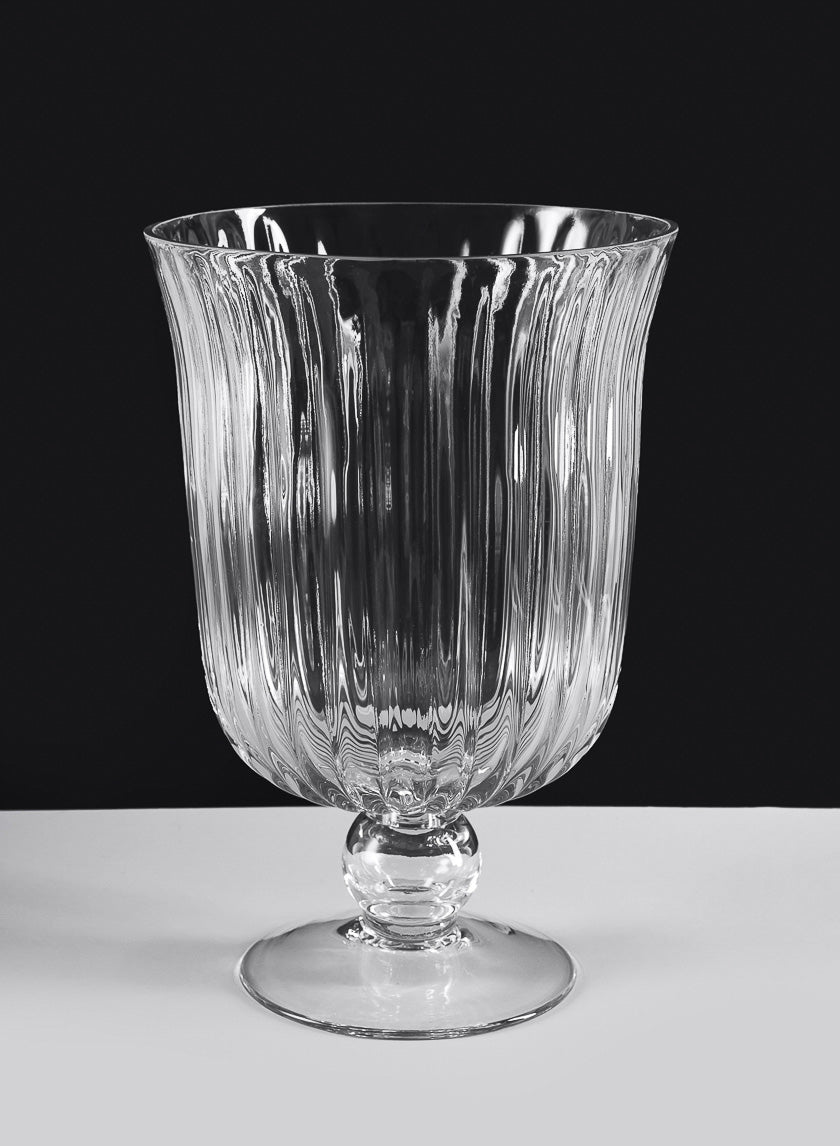 Versailles Pleated Glass Urn Decor Jamali-garden