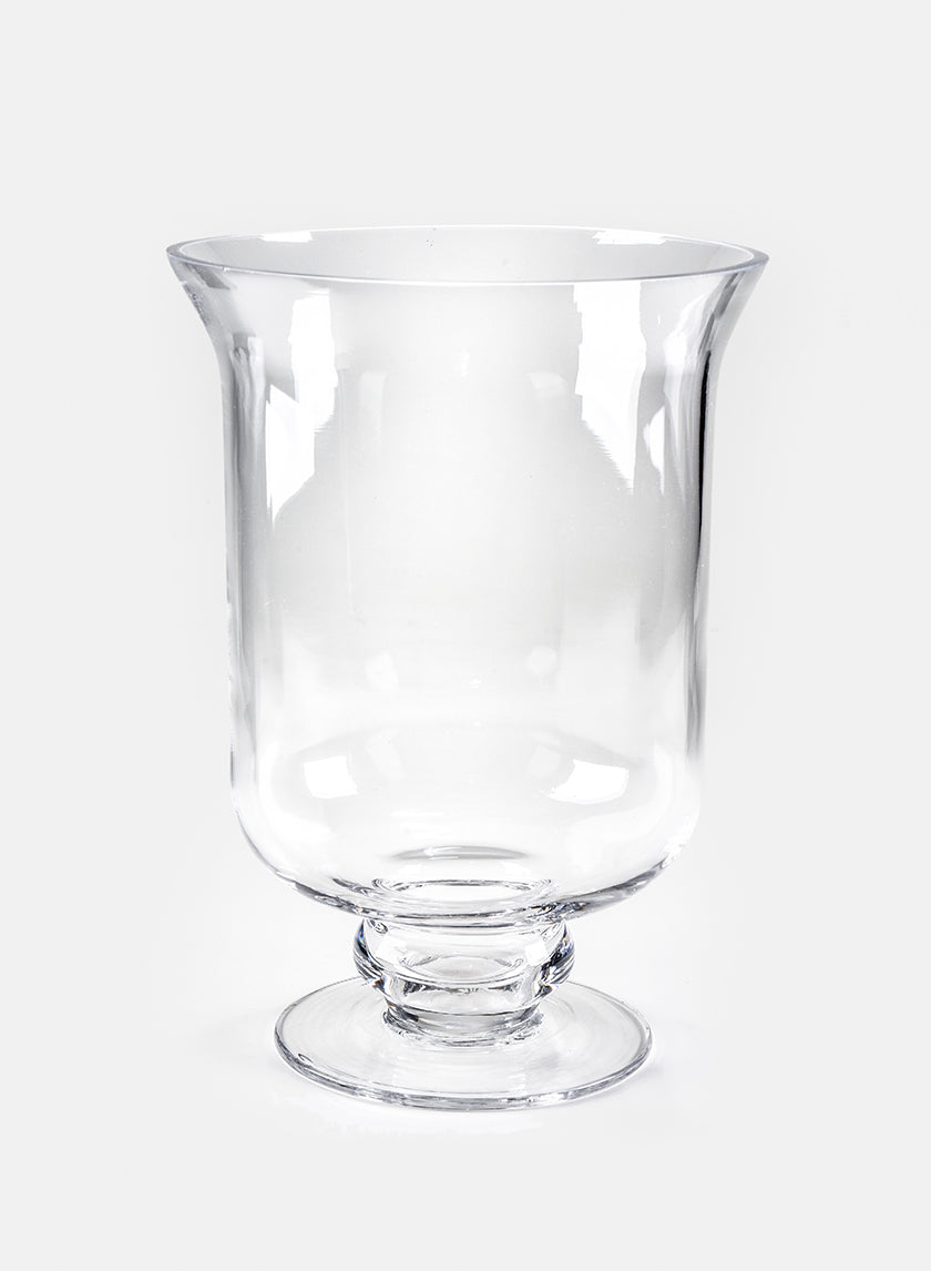 8.25in Tall Glass Hurricane Decor Jamali-garden