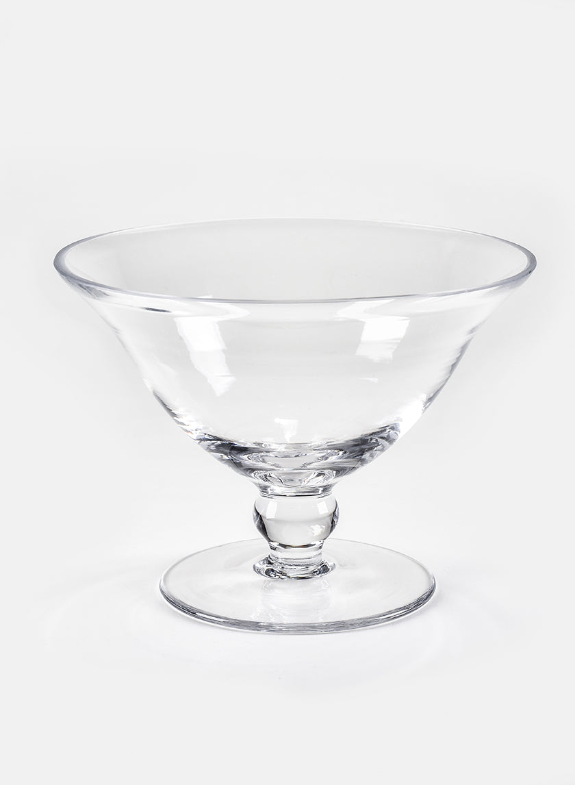 7.5in Wide Glass Table Bowl Decor Jamali-garden