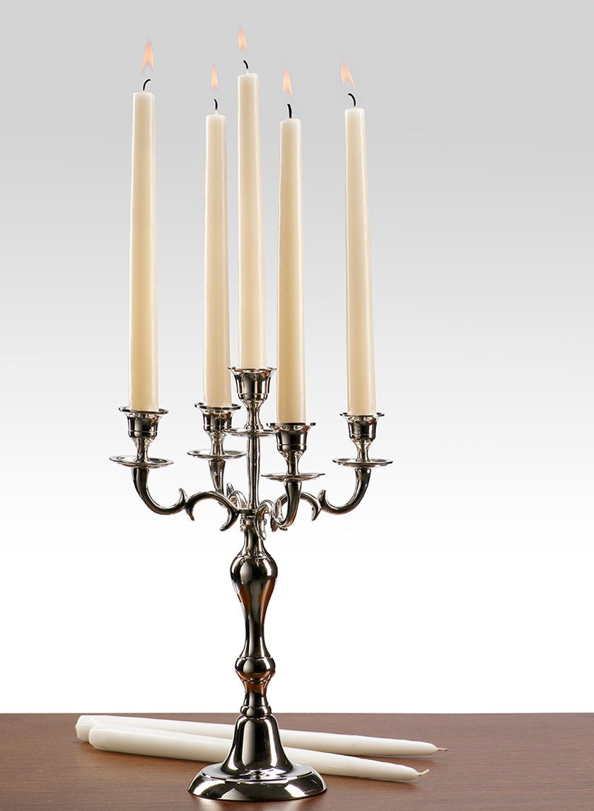 White &amp; Ivory Taper Candles Decor Jamali-garden