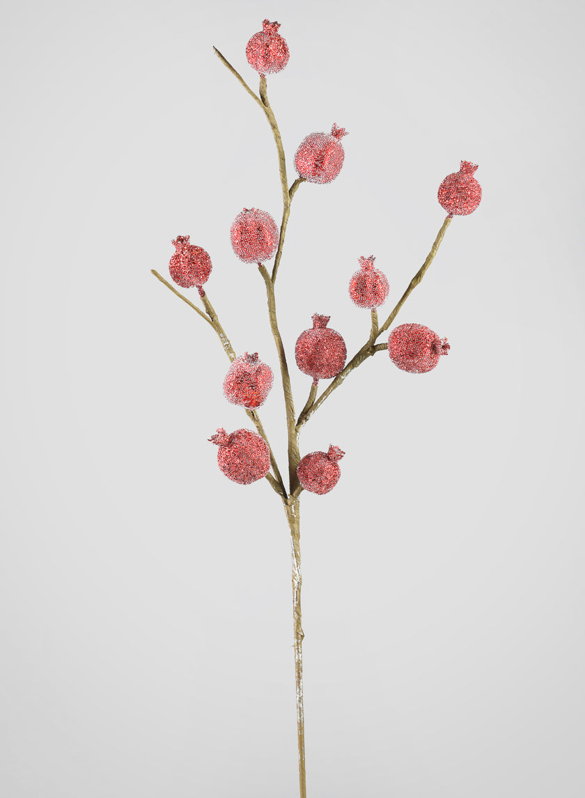 27in Long Beaded Pomegranate Spray Decor Jamali-garden