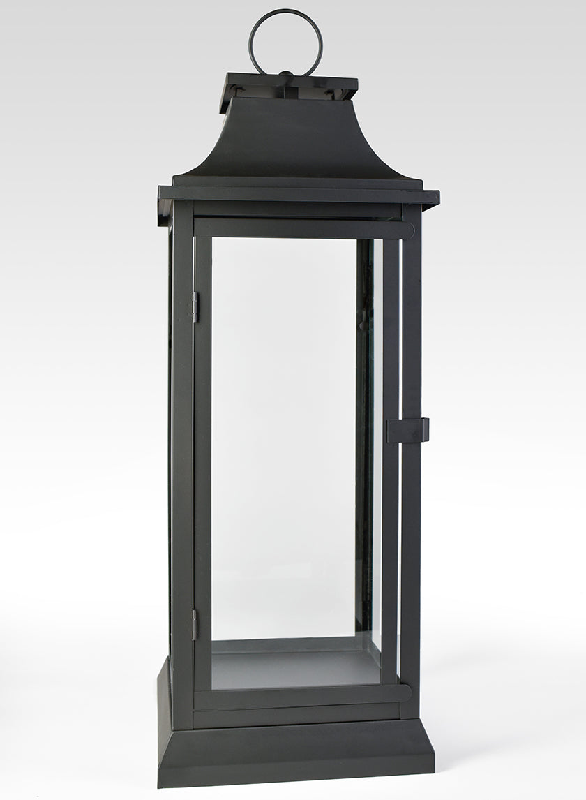 Black Hampton Lanterns Decor Jamali-garden 25in Tall EACH