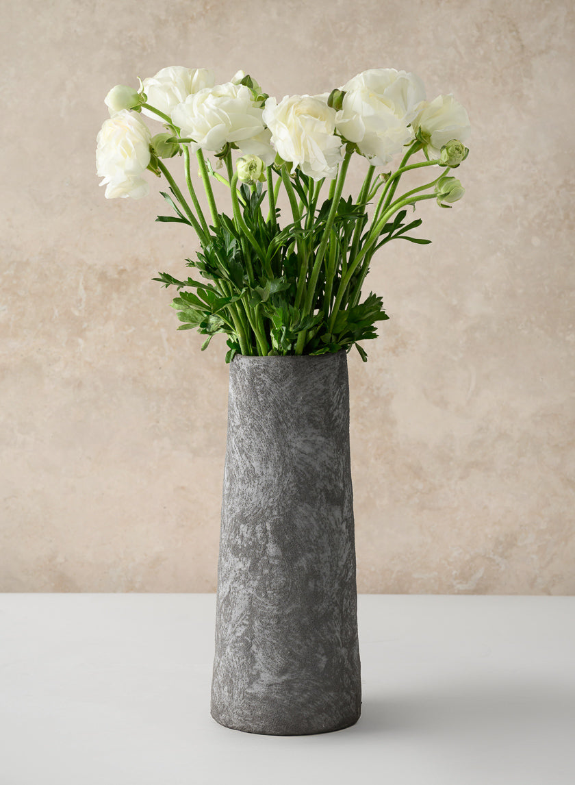 Iquitos Venetian Grey Ceramic Vase Decor Jamali-garden