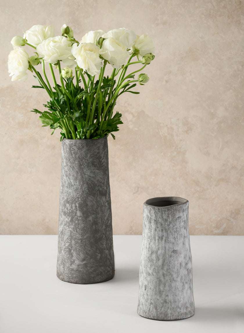 Iquitos Venetian Grey Ceramic Vase Decor Jamali-garden