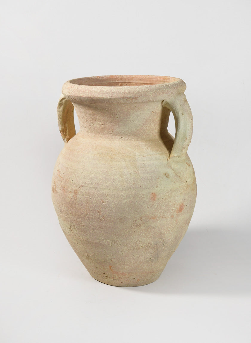 12.5in Tall Ethos Clay Jar with Handles Decor Jamali-garden