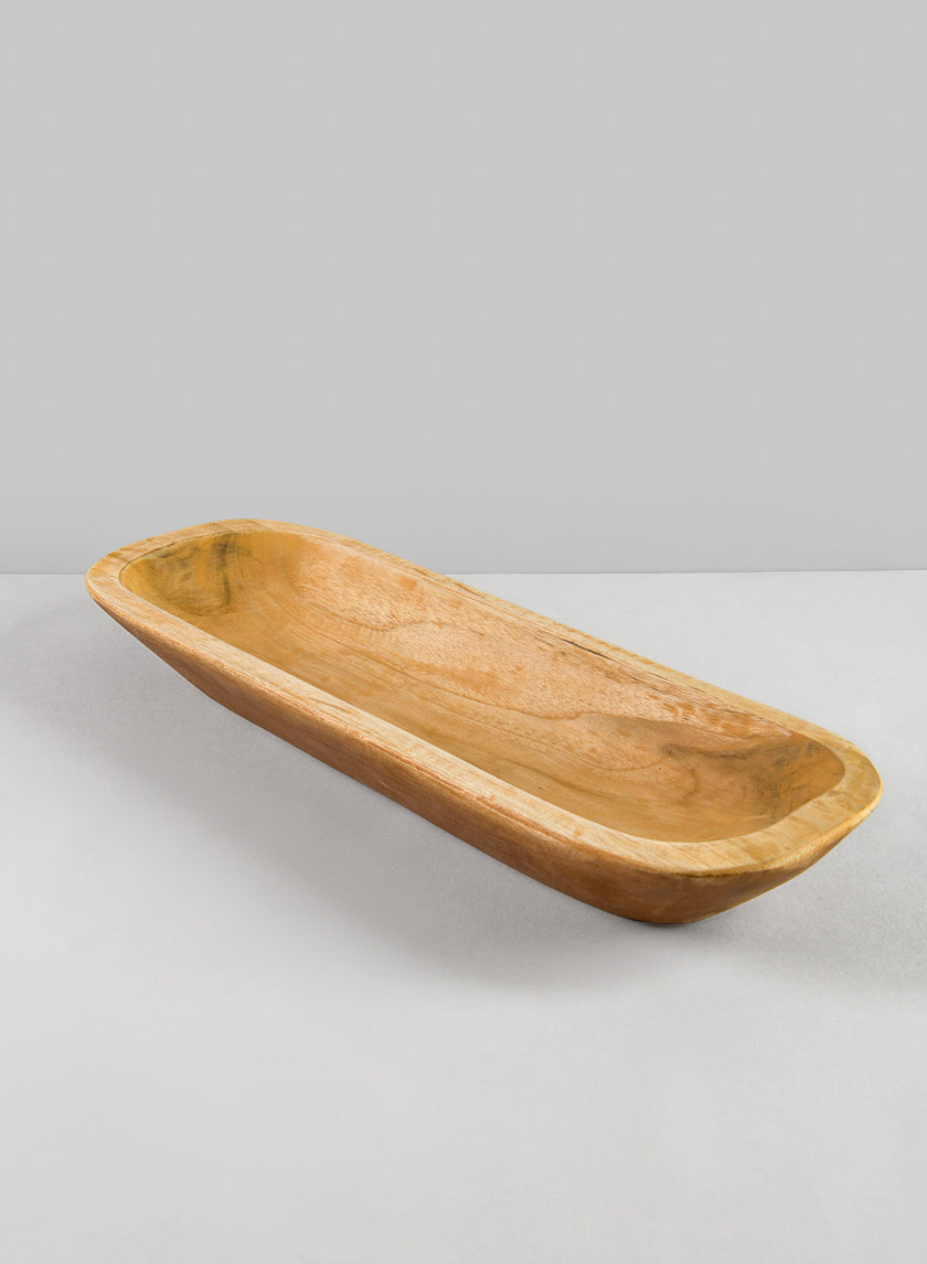 16in Long Padang Rectangular Wood Bowl Decor Jamali-garden