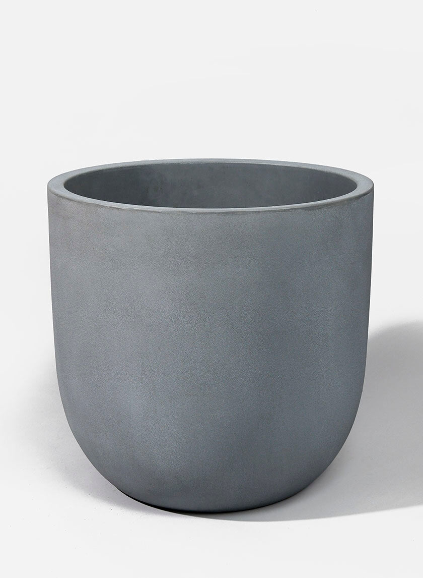 20.75in Tall Uovo Light Gray Planter Decor Jamali-garden