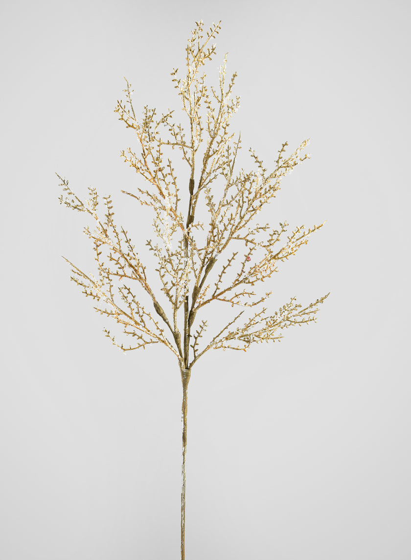 28in Long Gold Glitter Twig Spray Decor Jamali-garden