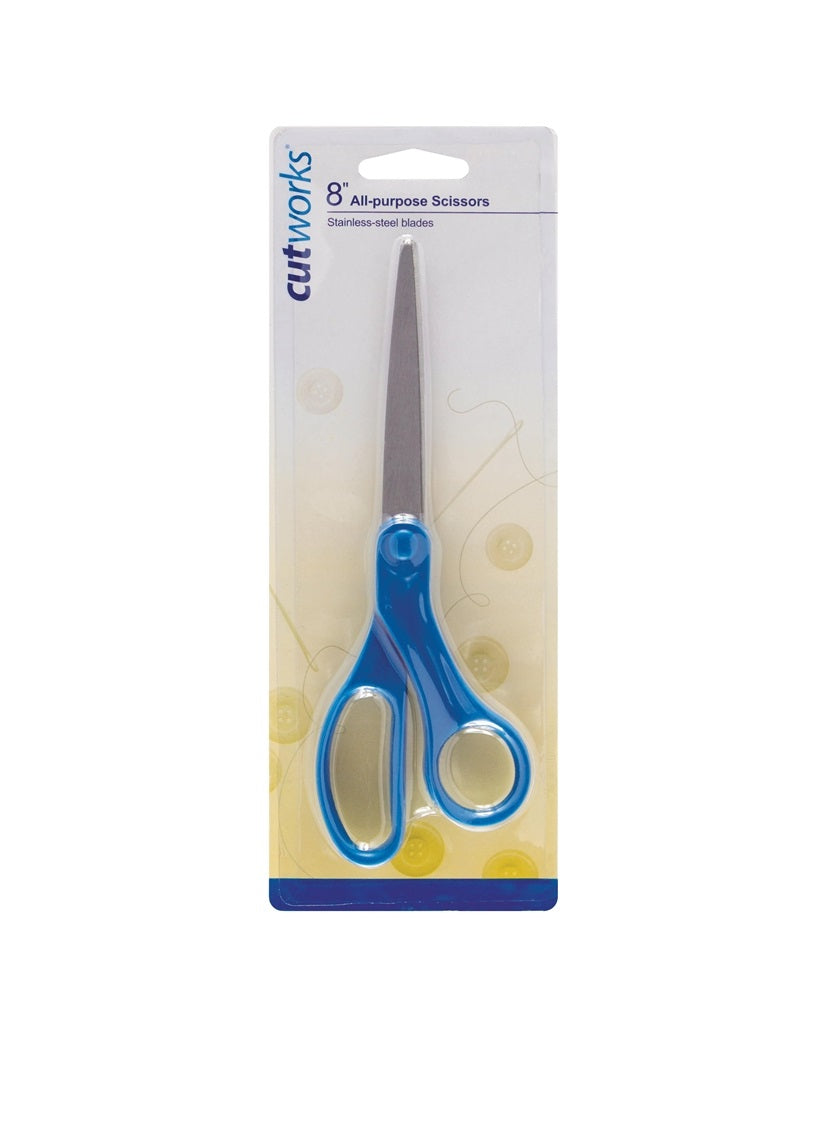 8in Blue All-Purpose Scissors Decor Jamali-garden