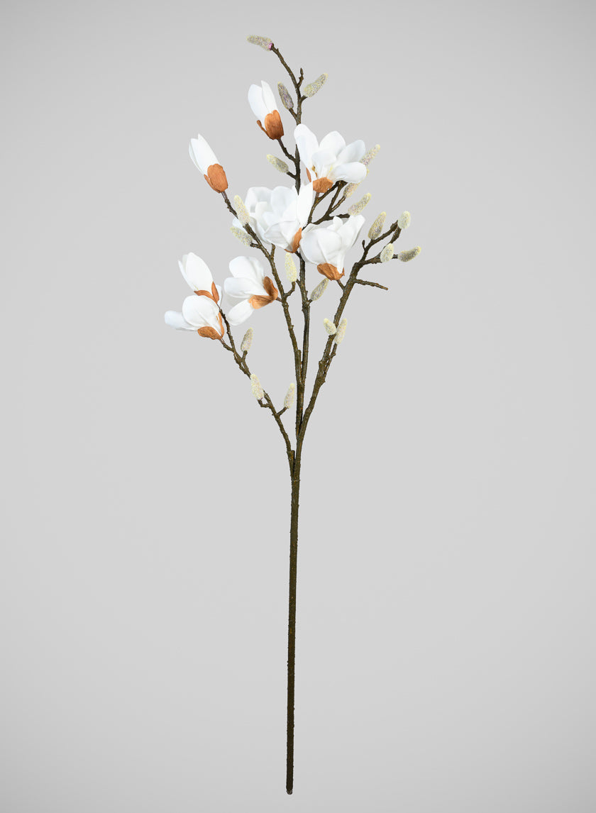 48in Real Touch Real Look Blooming Magnolia Flowers Stem