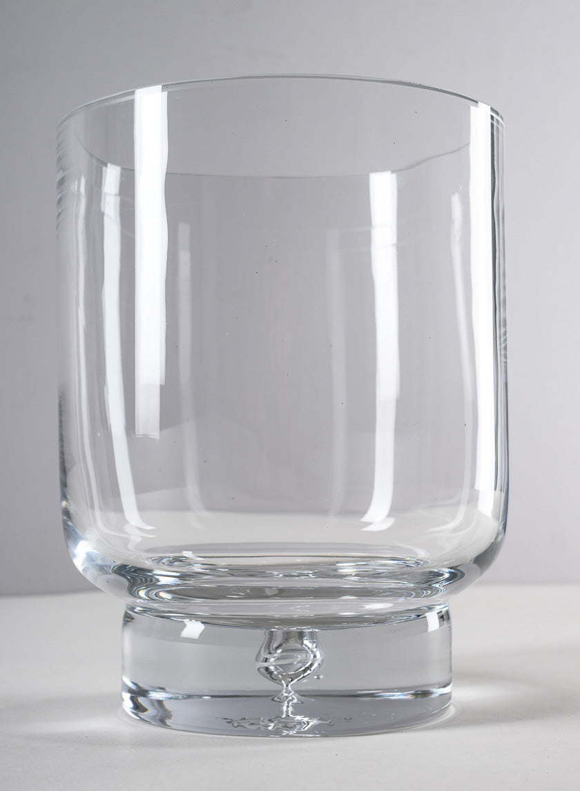 8in Tall Luxe Pedestral Glass Vase Decor Jamali-garden