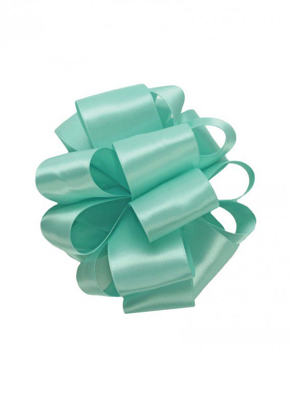 Aqua Double Face Satin Ribbon Decor Jamali-garden