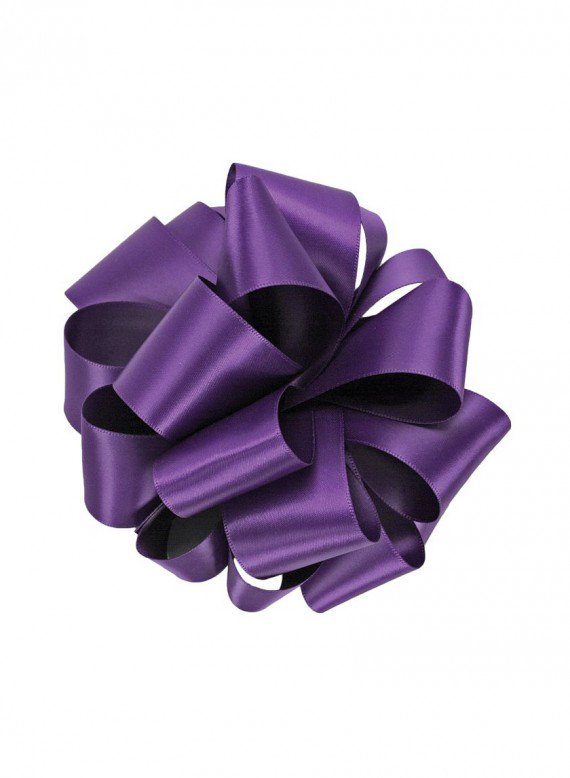 Regal Purple Double Face Satin Ribbon Decor Jamali-garden