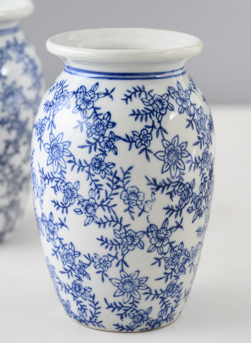 6in Tall Provence Ceramic Vase, Set of 2 Decor Jamali-garden