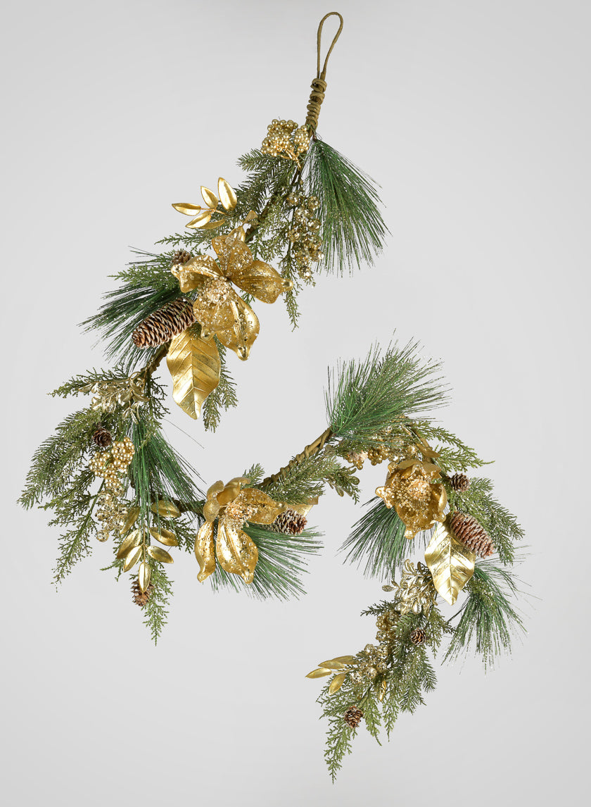 60in Long Magnolia Pine Garland Decor Jamali-garden