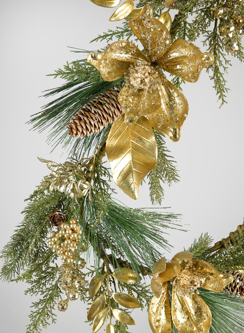 60in Long Magnolia Pine Garland Decor Jamali-garden