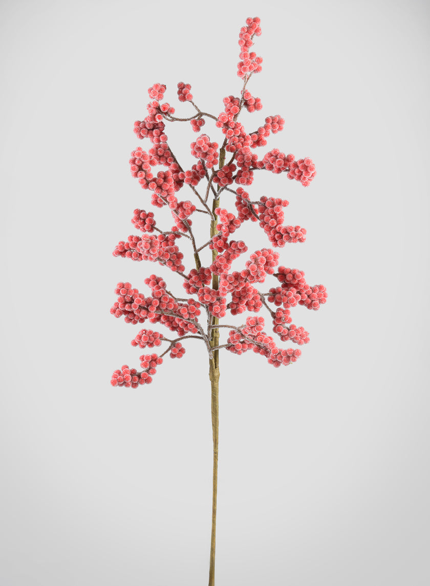 26in Long Red Berry Spray Decor Jamali-garden