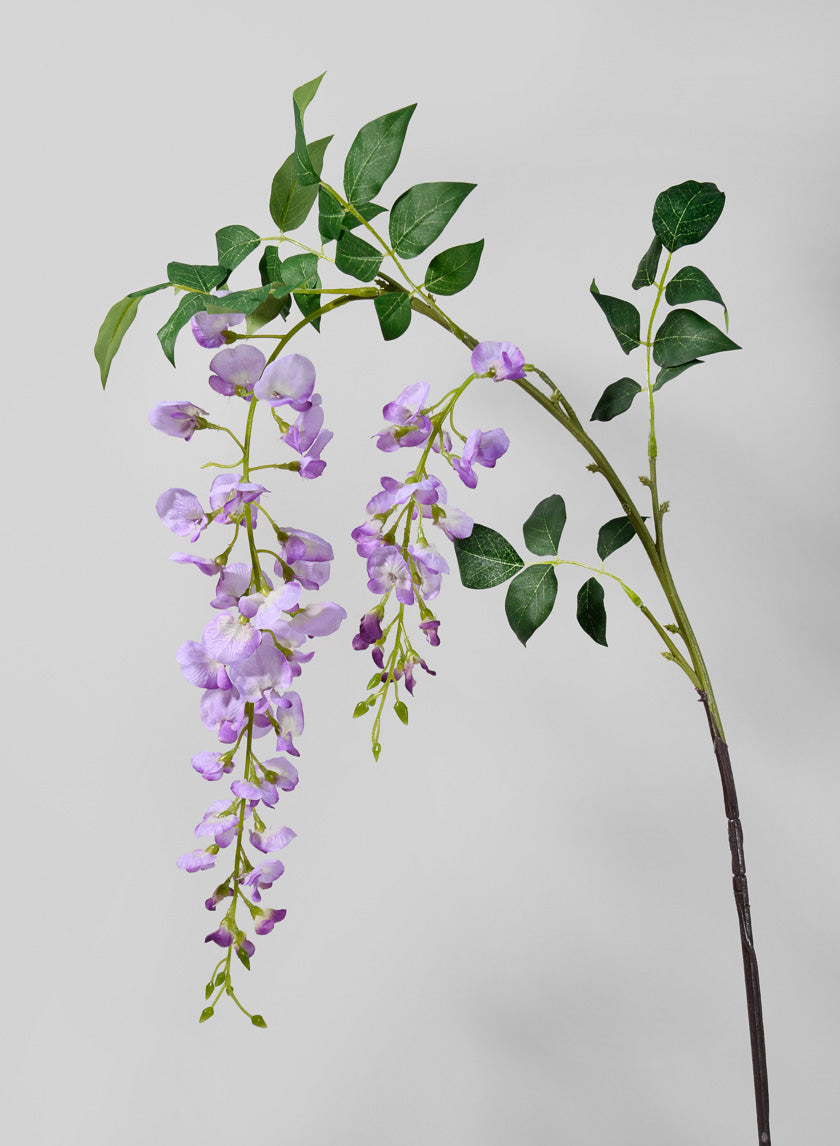 56.5in Long Medium Purple Wisteria Spray Decor Jamali-garden
