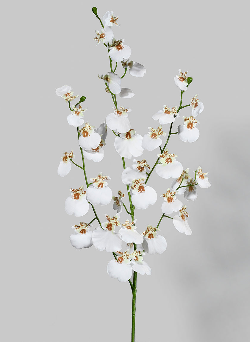 36in Long White Dancing Orchid Spray Decor Jamali-garden