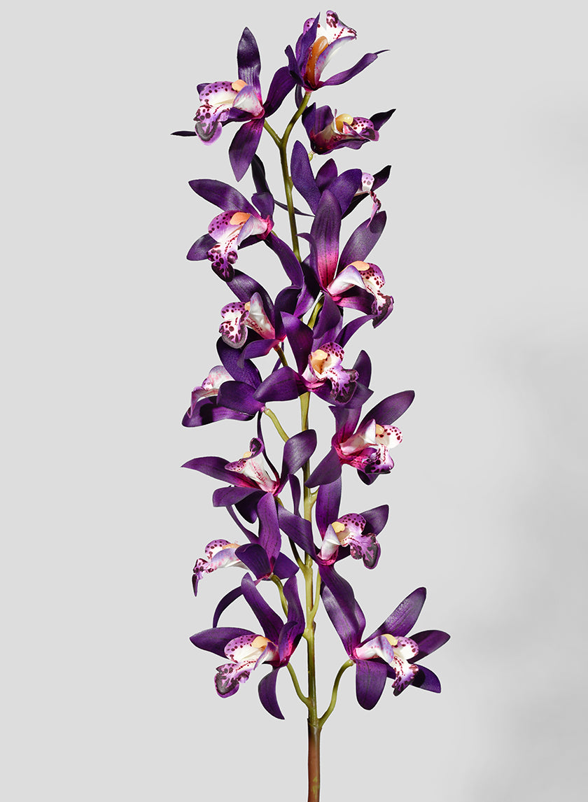 41in Long Deep Purple Dendrobium Orchid Decor Jamali-garden