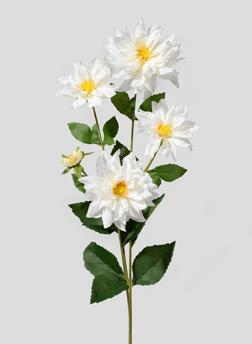 32in Long Cream Dahlia Spray Decor Jamali-garden