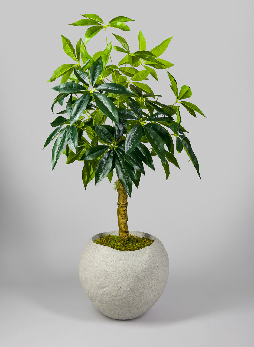 13in Tall Shirak Poly-Stone Sand Beige Planter Decor Jamali-garden
