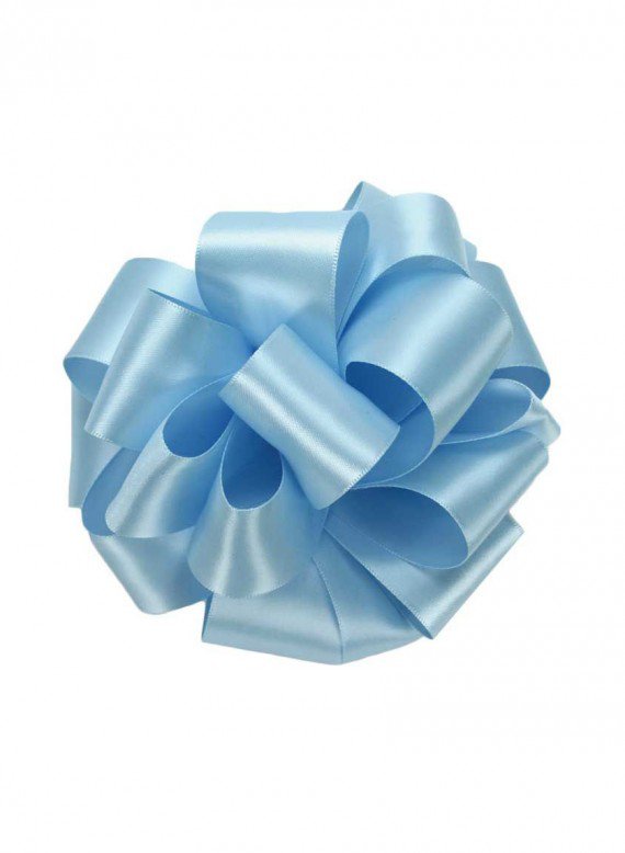 5/8in &amp; 1 1/2in Light Blue Double Face Satin Ribbon Decor Jamali-garden