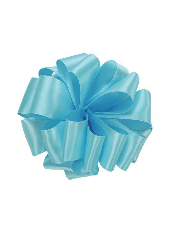 5/8in &amp; 1 1/2in Ocean Blue Double Face Satin Ribbon Decor Jamali-garden