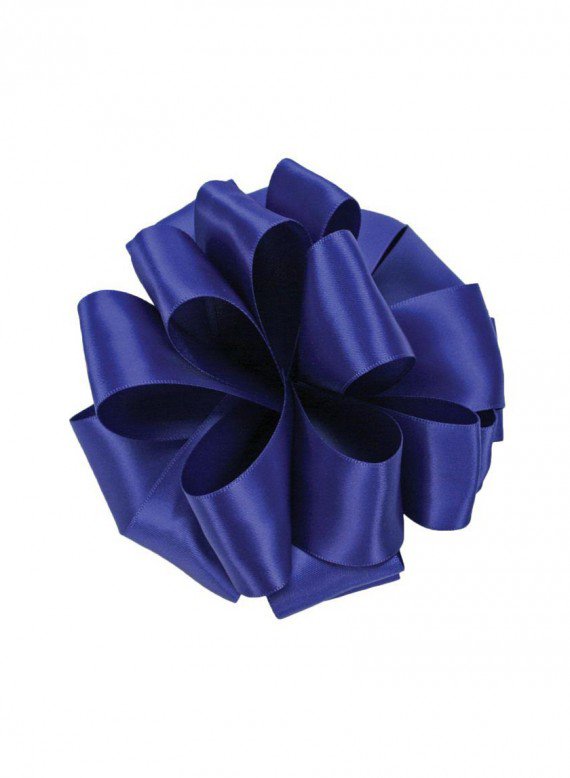 5/8in &amp; 1 1/2in Royal Blue Double Face Satin Ribbon Decor Jamali-garden