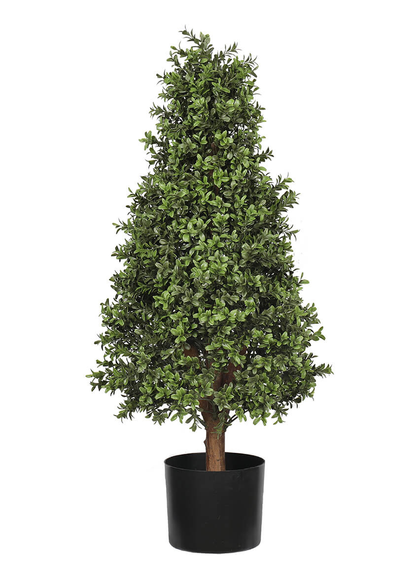 3ft Long Faux Boxwood Topiary Tree Decor Jamali-garden