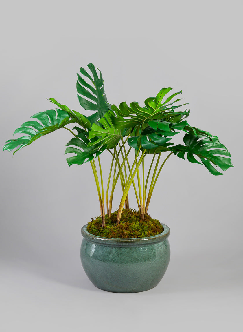 28in Tall Monstera Leaf Plant Decor Jamali-garden