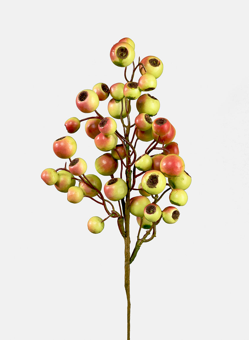 16in Long Champagne Glitter Leaf Branch Decor Jamali-garden