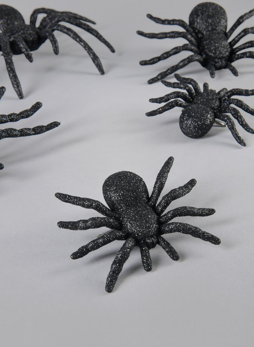 Assorted Black Spider Decor Jamali-garden