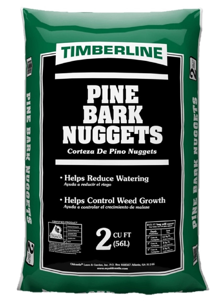 Timberline Pine Bark Nuggets 2cu ft Decor Jamali-garden
