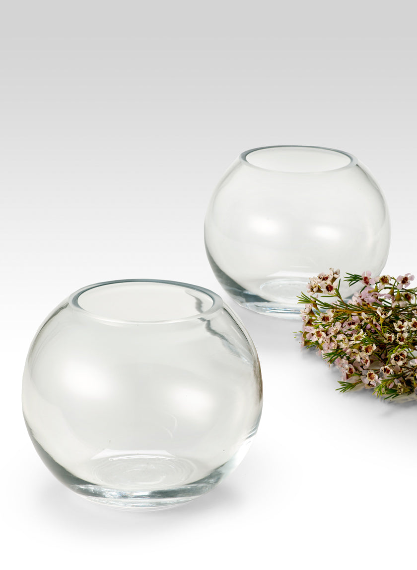 6in Wide Glass Fishbowl Decor Jamali-garden