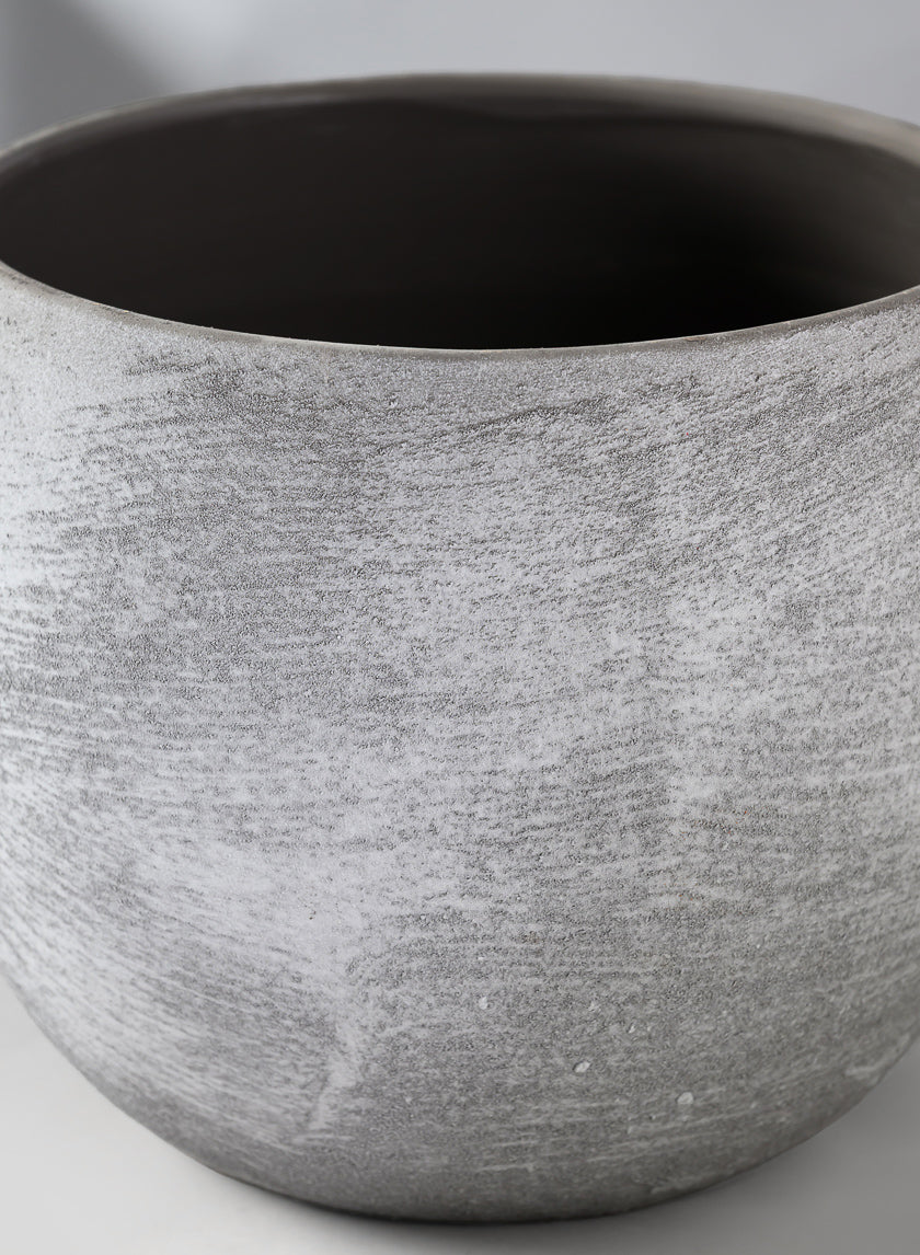 Iquitos Venetian Grey Ceramic Pot Decor Jamali-garden