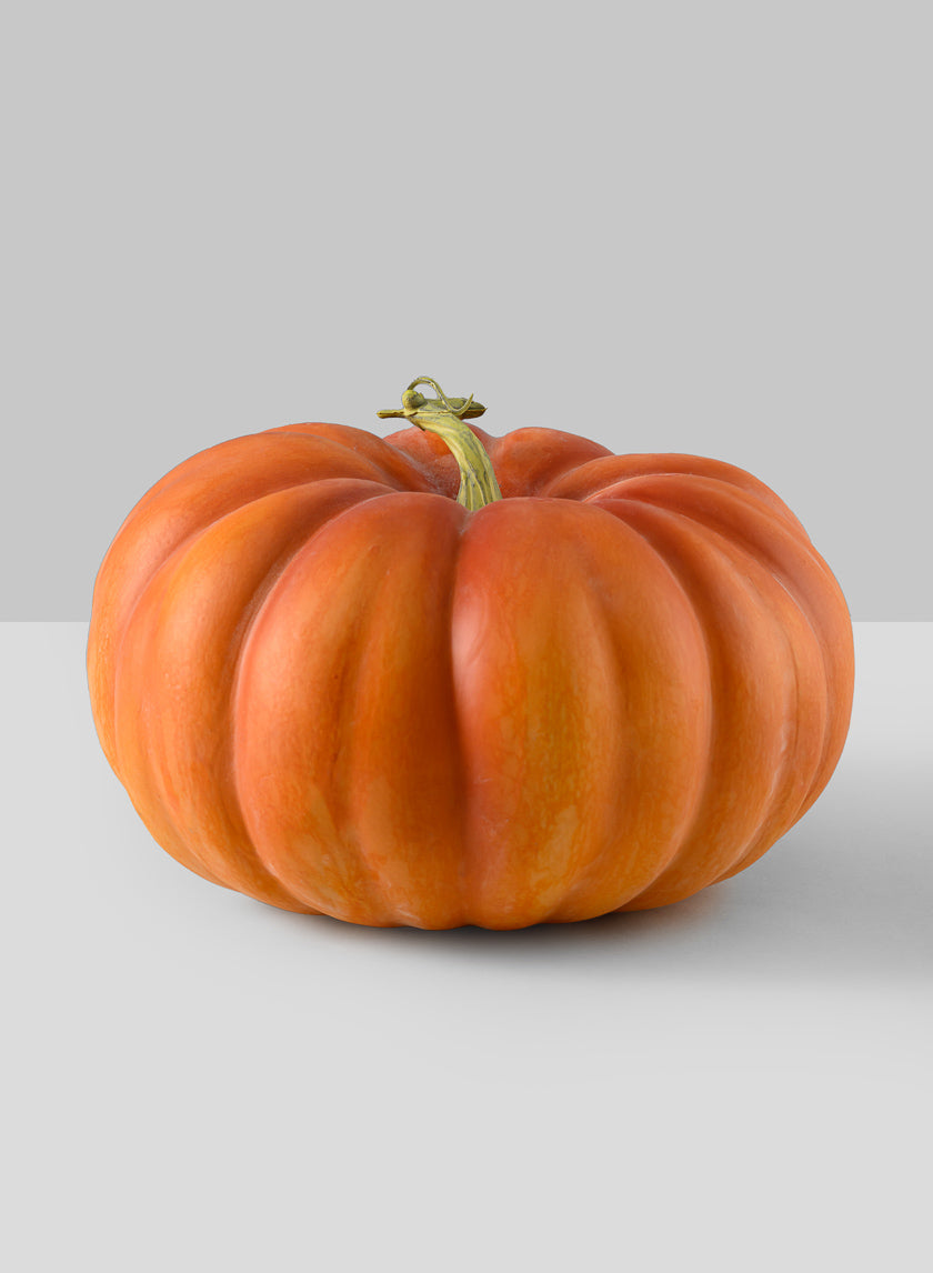 Cinderella Large Burned Yellow Pumpkin Decor Jamali-garden