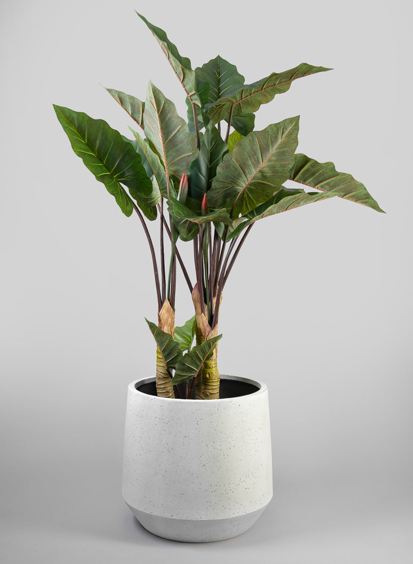Santa Fe Sand Rock Antique White Planter Decor Jamali-garden 15in Tall EACH
