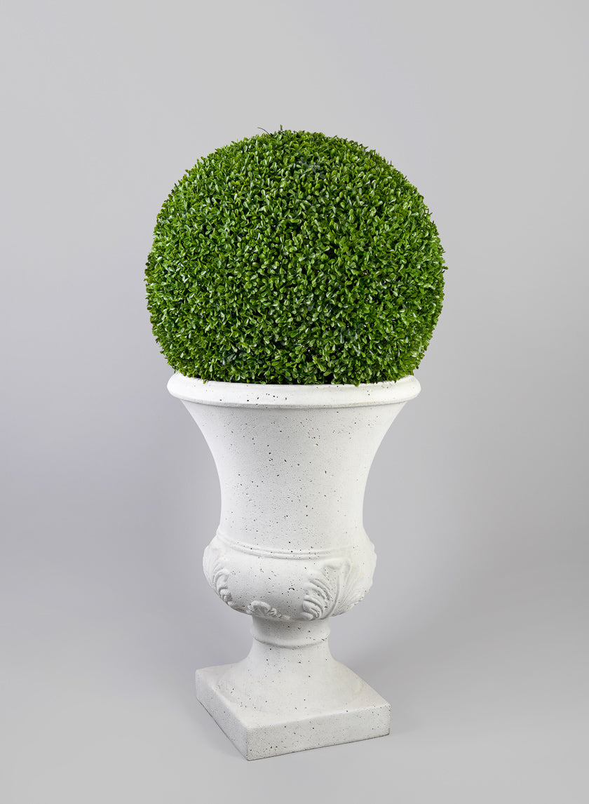 26in Tall Lilith Antique White Urn Decor Jamali-garden