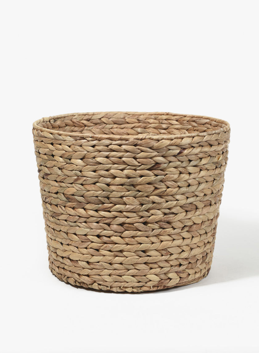 11.5in Tall Water Hyacinth Basket Decor Jamali-garden